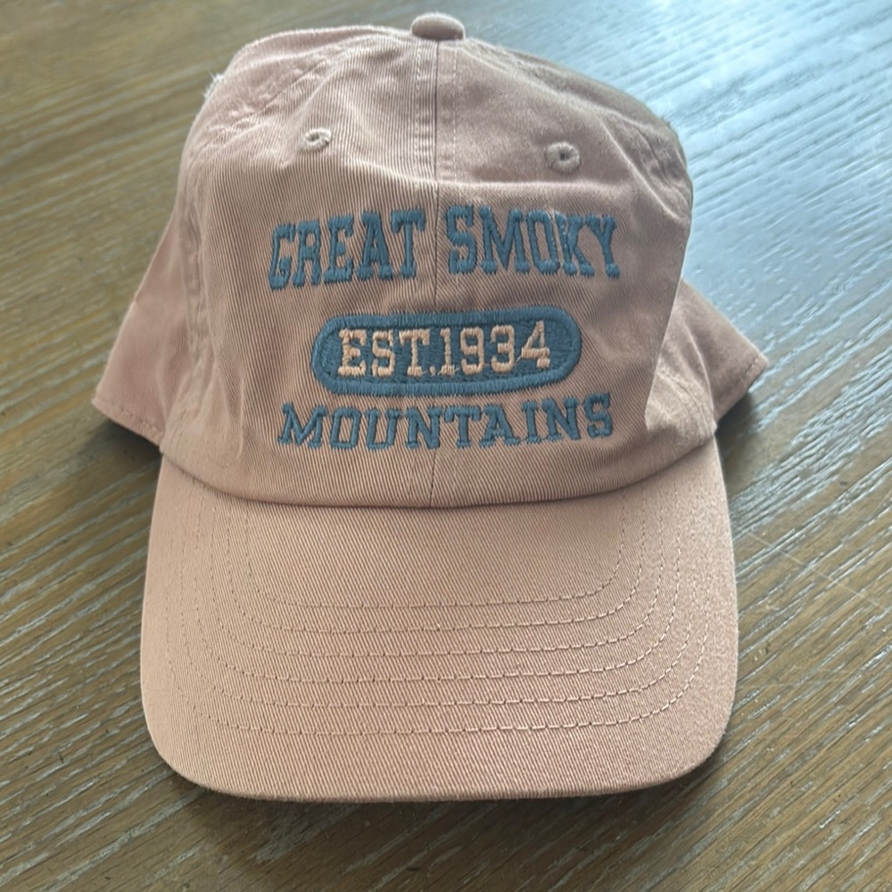 Pink Great Smoky Mountains Cap